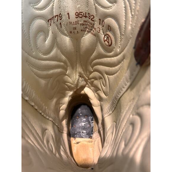 Vintage Brown DINGO Men's Western Boots - SZ 10D - Style 7779 Made in USA - Picture 7 of 9